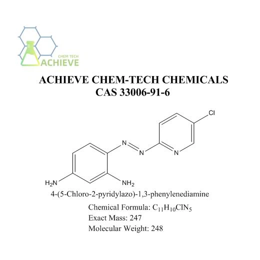 4- (5- क्लोरो -2- pyridylazo) -1, 3- phenylenendiamine Cas 33006-91-6}}}}